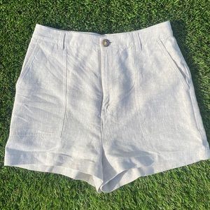 Reformation High-Waist Linen Shorts - Sz 2